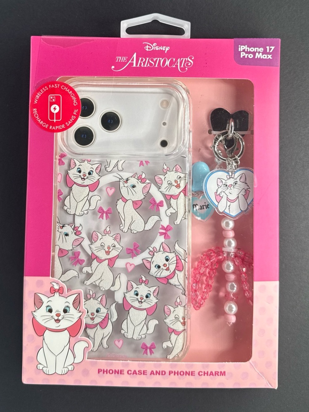 Disney The Aristocats Marie iPhone 17 Pro Max Case & Phone Charm